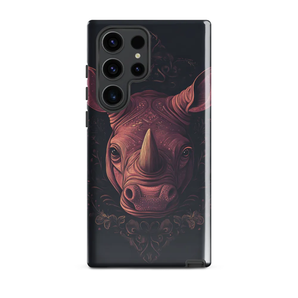Regal Rhinoceros | Phone Case |  S23 Ultra | Tough Case | Glossy