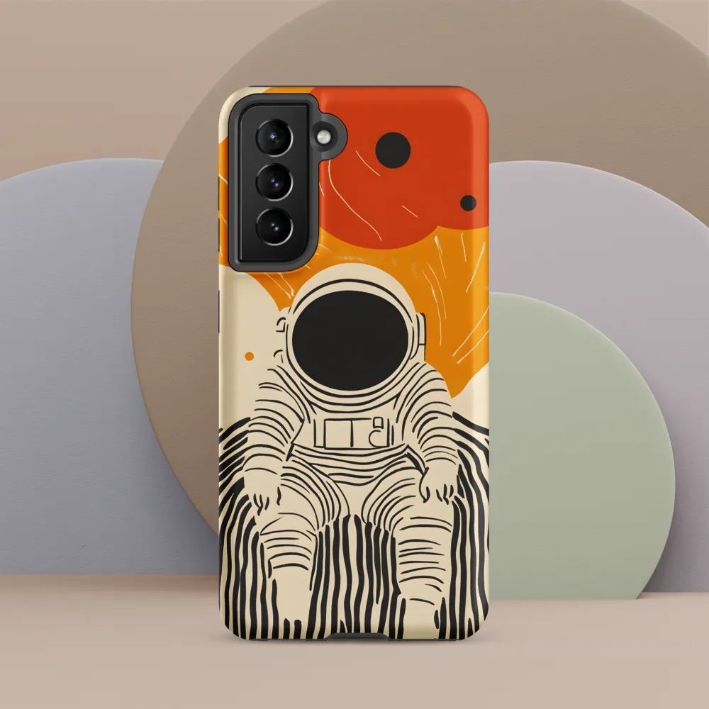 Astronaut in Cosmic Thoughts | Phone Case |  S21 | Tough Case | Matte