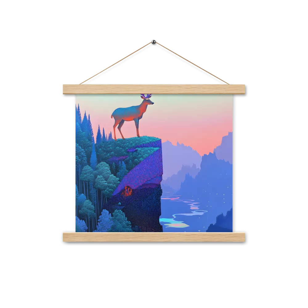 Majestic Refuge | Poster With Oak Wood Hanger | 14″×14″