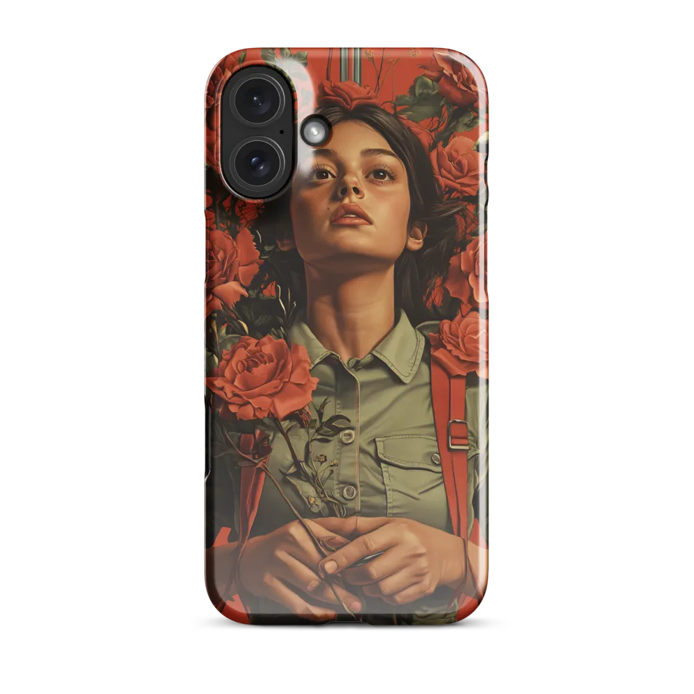 Harmony and Strength: A Portrait Among Roses