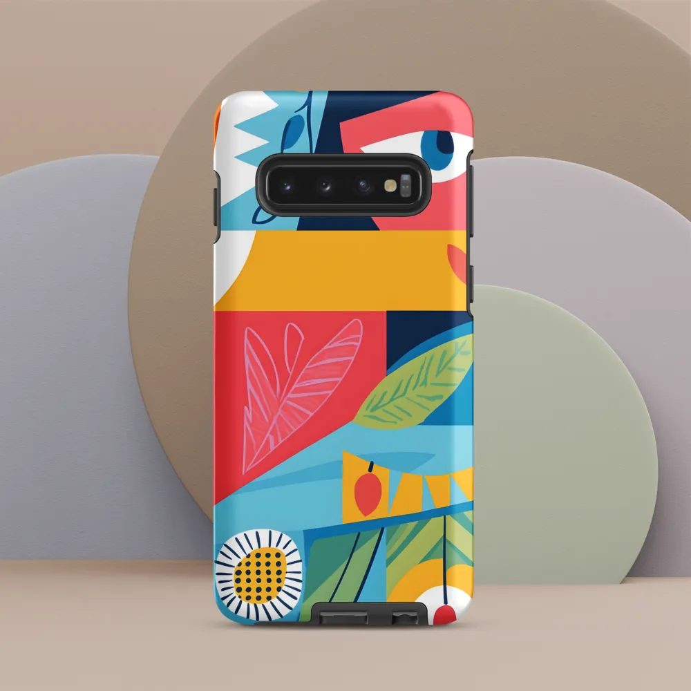 Vibrant Geometric Visage