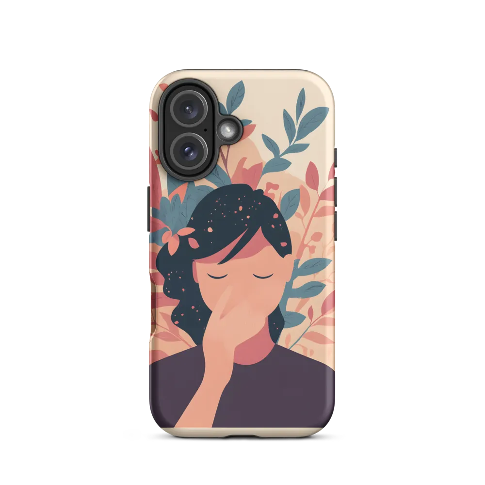 Whispers of Nature: A Serene Contemplation | Phone Case |  16 | Tough Case | Matte