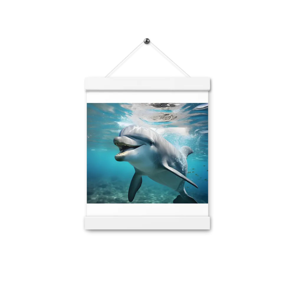 Joyful Marine Grace | Poster With White Wood Hanger | 8″×10″