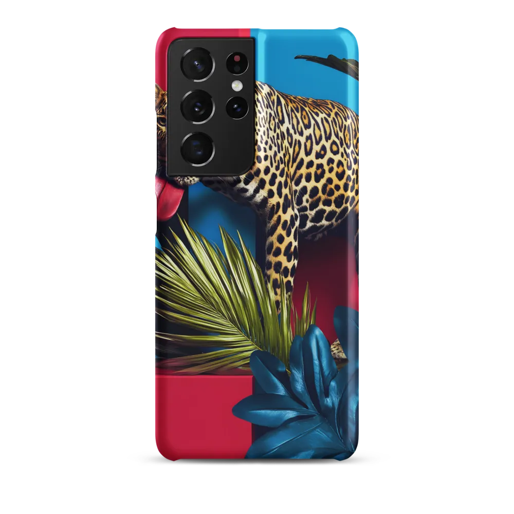 Playful Leopard in Vibrant Paradise