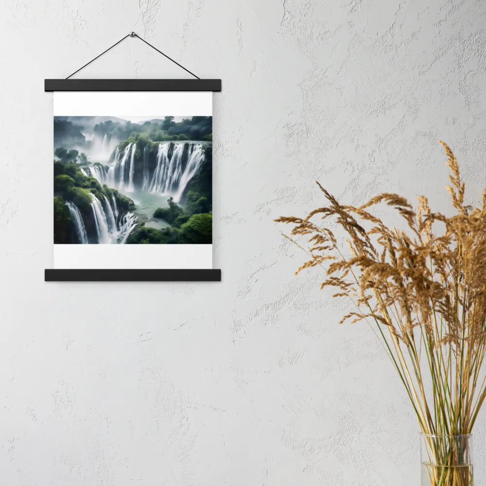 Whispers of the Cascades | Poster With Black Wood Hanger | 11″×14″