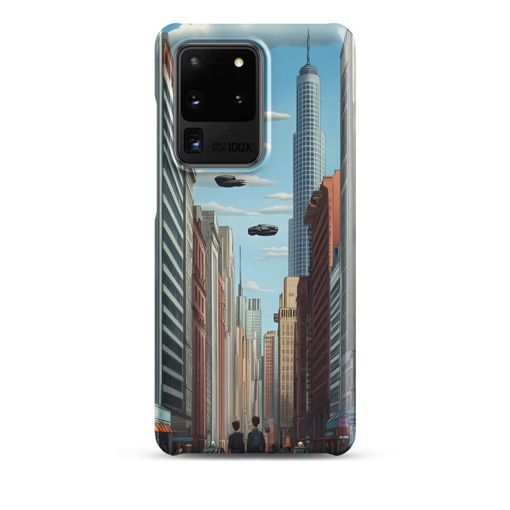 Futuristic Stroll through the Urban Skyline