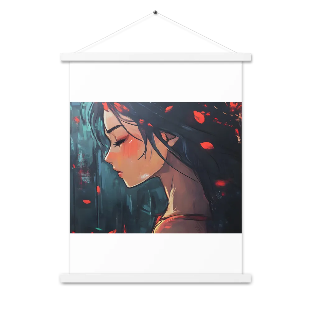 Whispers of Melancholy | Poster With White Wood Hanger | 18″×24″