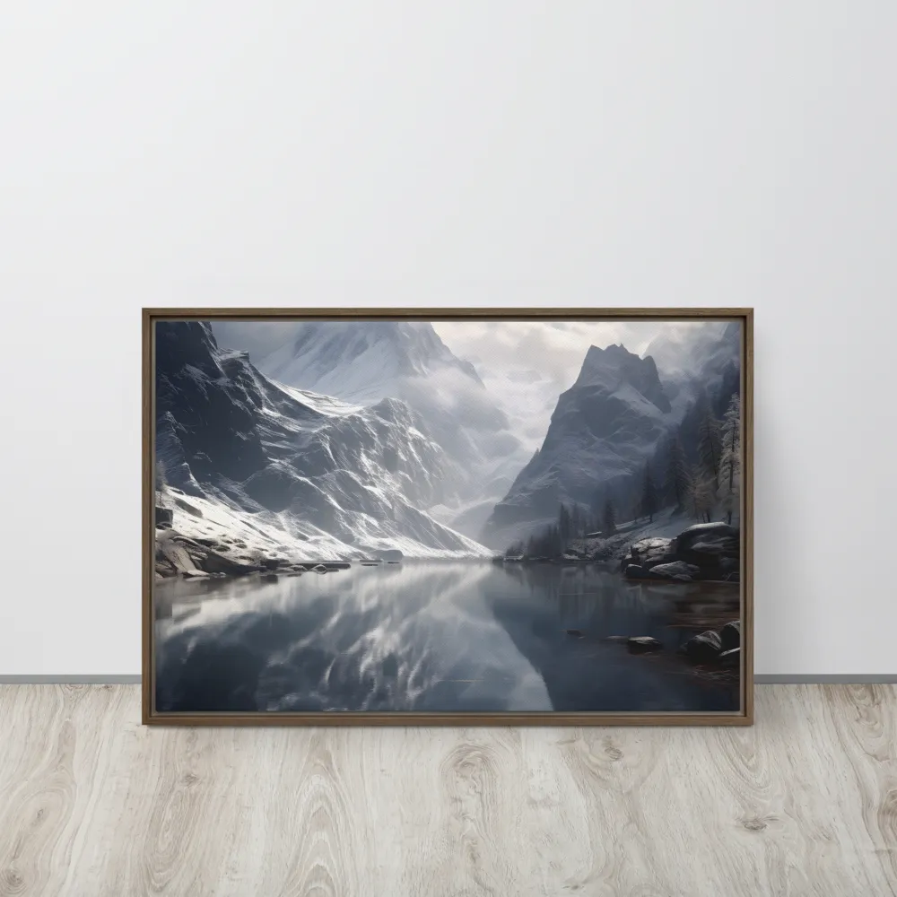 Echoes of Tranquility | Canvas with Brown Frame | 20″×30″