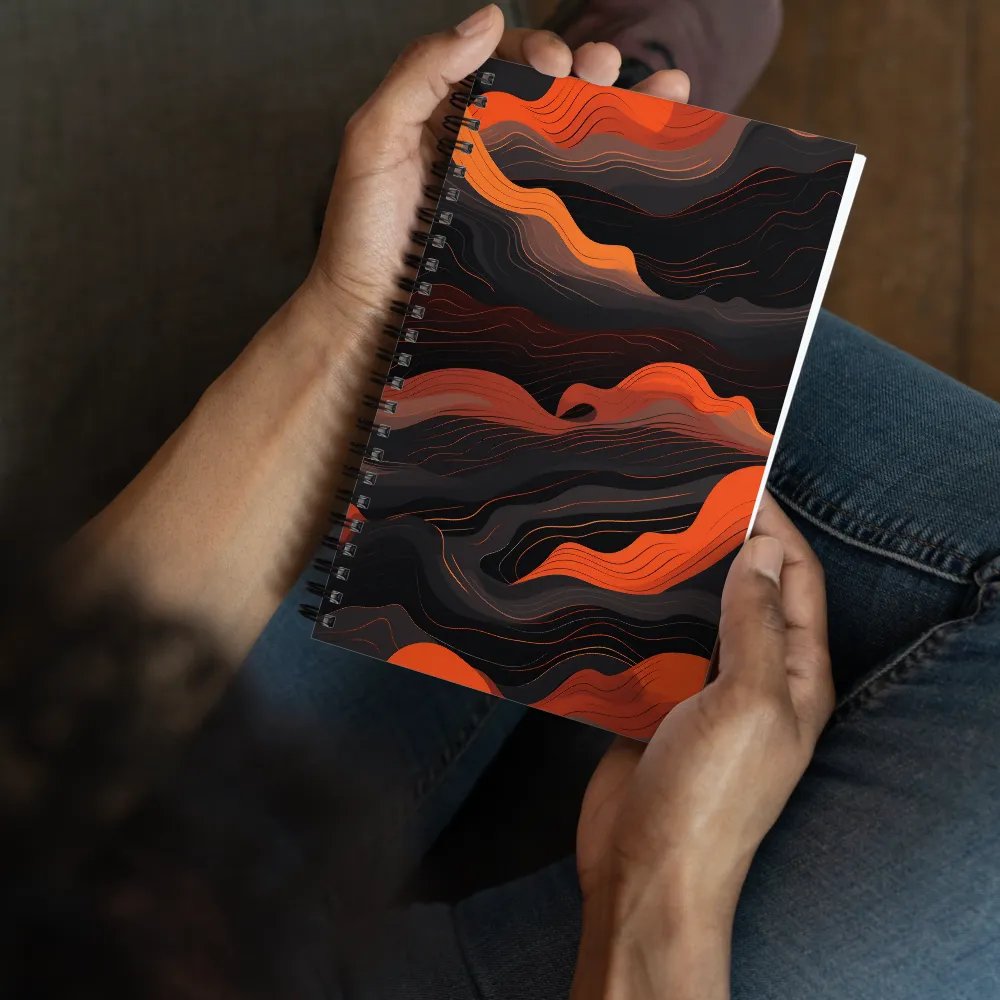 Dynamic Waves of Color | Spiral Notebook