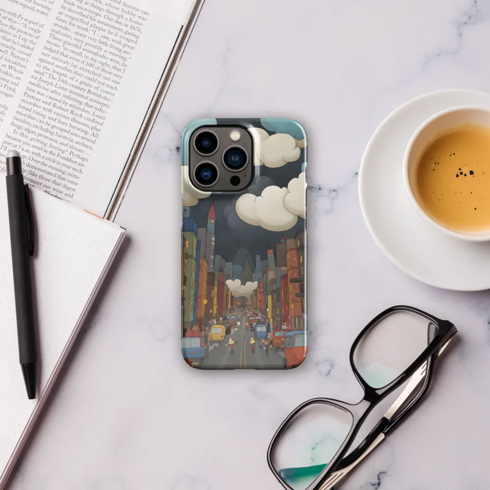 Urban Symphony: A City Awakens at Dusk | Phone Case |  13 Pro | Snap Case | Glossy