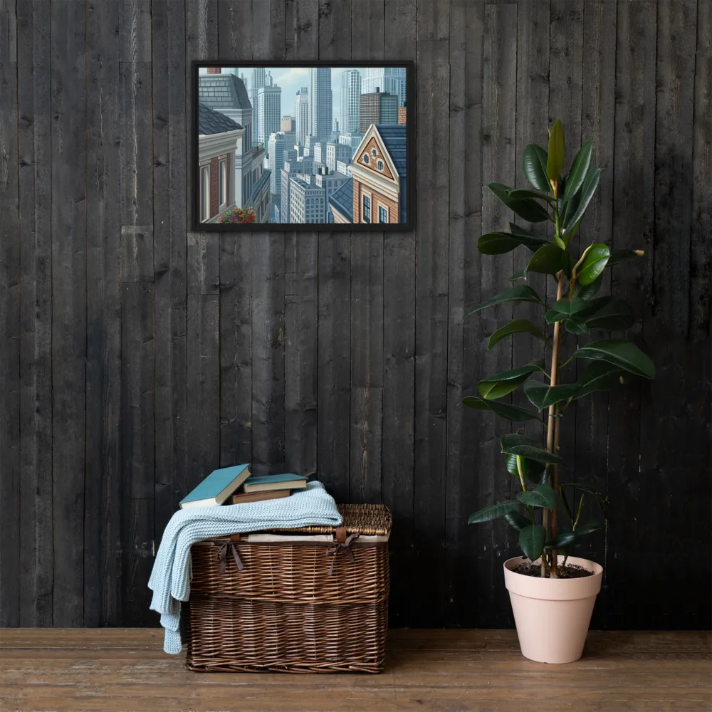Urban Symphony | Canvas with Black Frame | 18″×24″