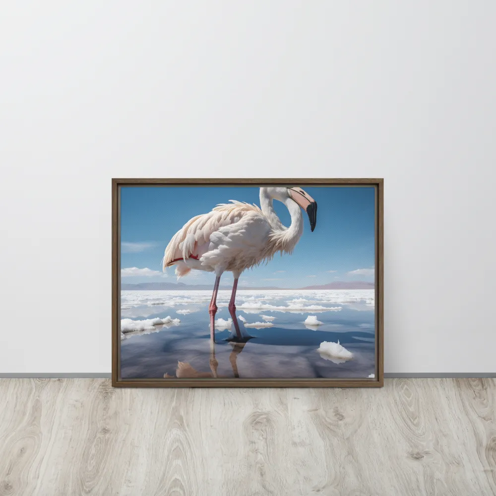 Graceful Solitude of a Flamingo
