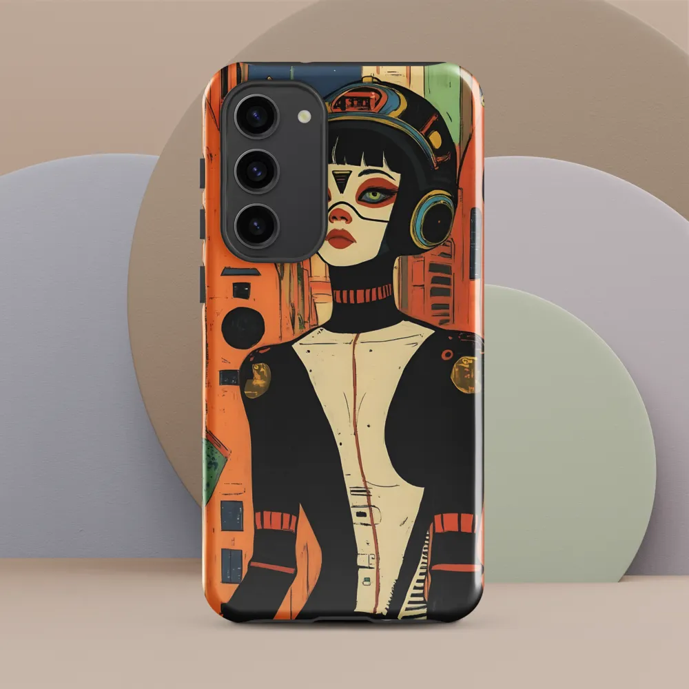 Futuristic Portrait of a Woman | Phone Case |  S23 Plus | Tough Case | Glossy