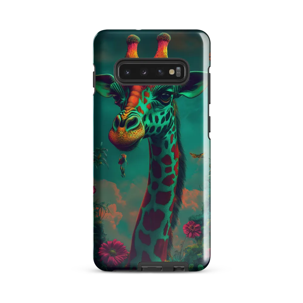 Whimsical Giraffe Among Blossoms | Phone Case |  S10 Plus | Tough Case | Glossy