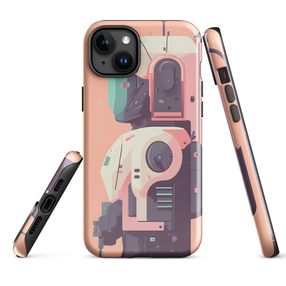 Futuristic Astronaut Bot | Phone Case |  15 Plus | Tough Case | Glossy