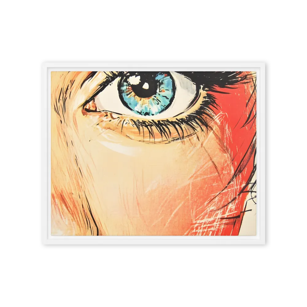 Gaze of Emotion | Canvas with White Frame | 16″×20″