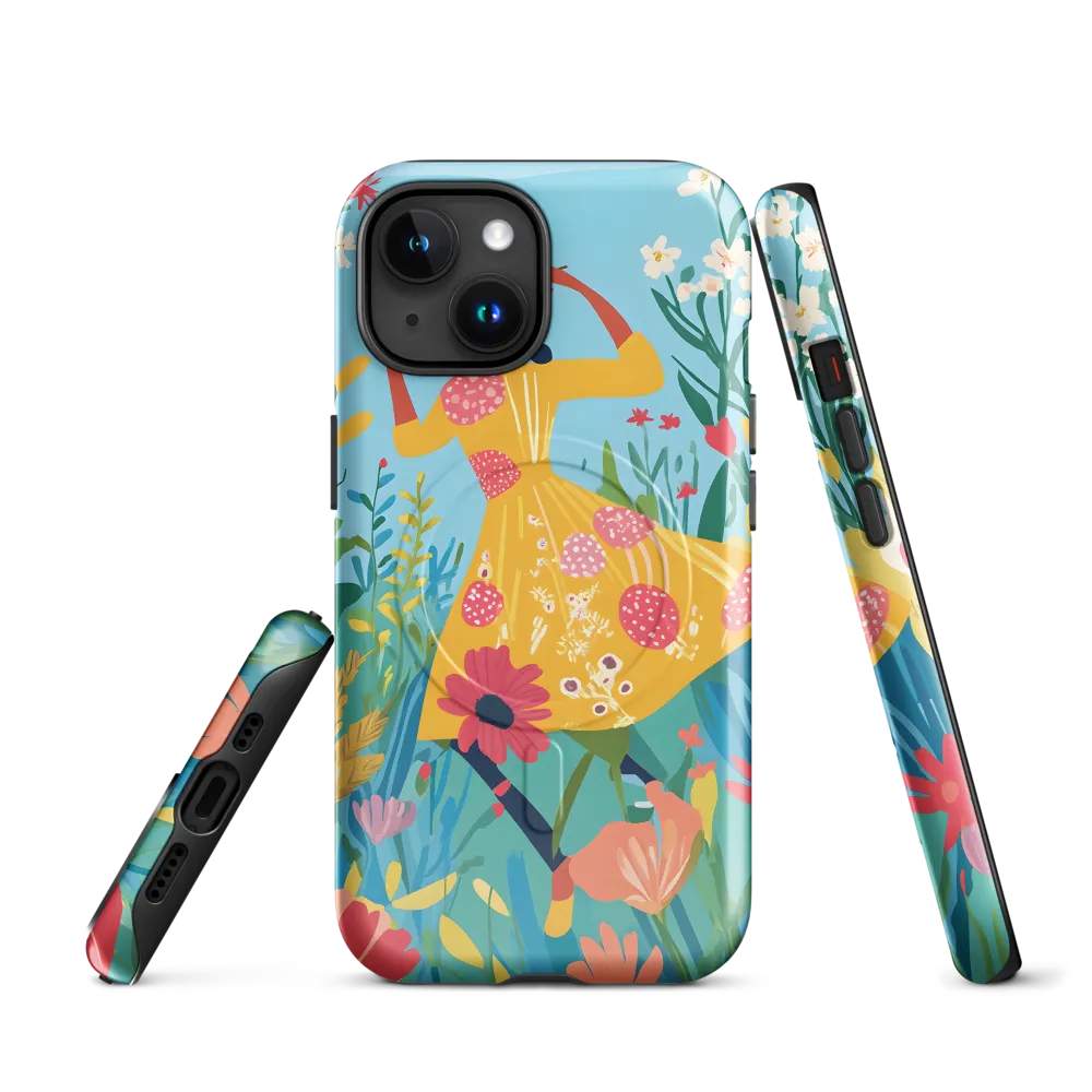 Dancing Among Blossoms | Phone Case |  15 | MagSafe® Tough Case | Glossy