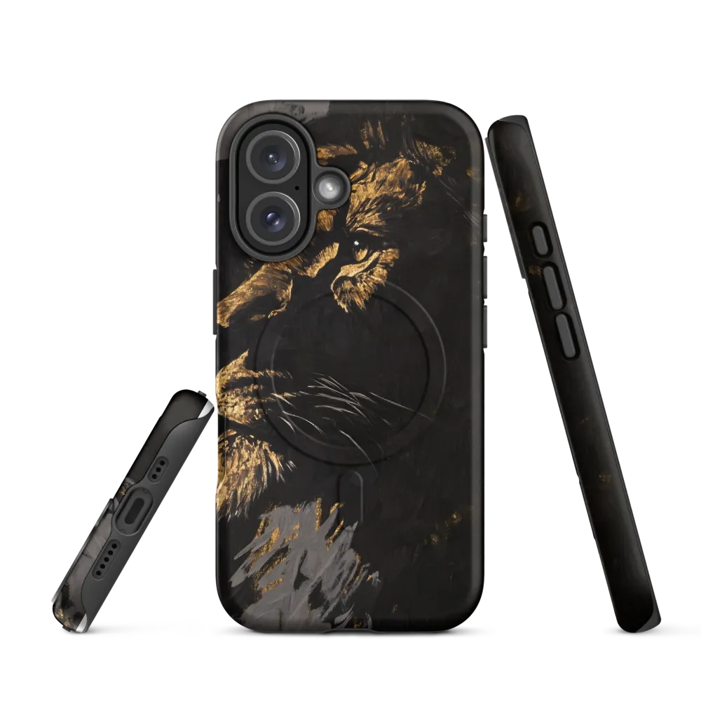 Majestic Gaze: The Golden Lion