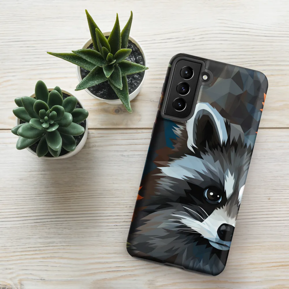Whispers of Autumn: The Raccoon's Gaze | Phone Case |  S21 Plus | Tough Case | Matte