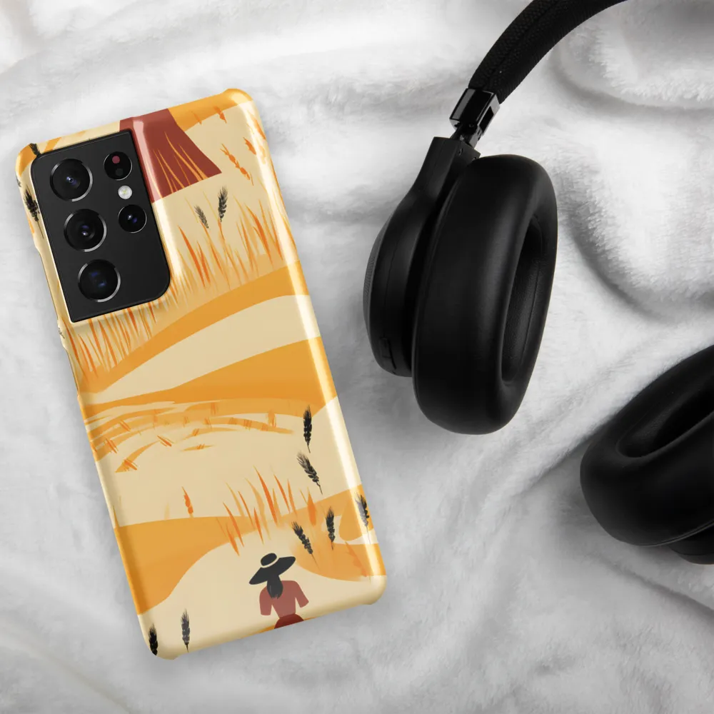 Embracing the Fields: A Floral Journey | Phone Case |  S21 Ultra | Snap Case | Glossy