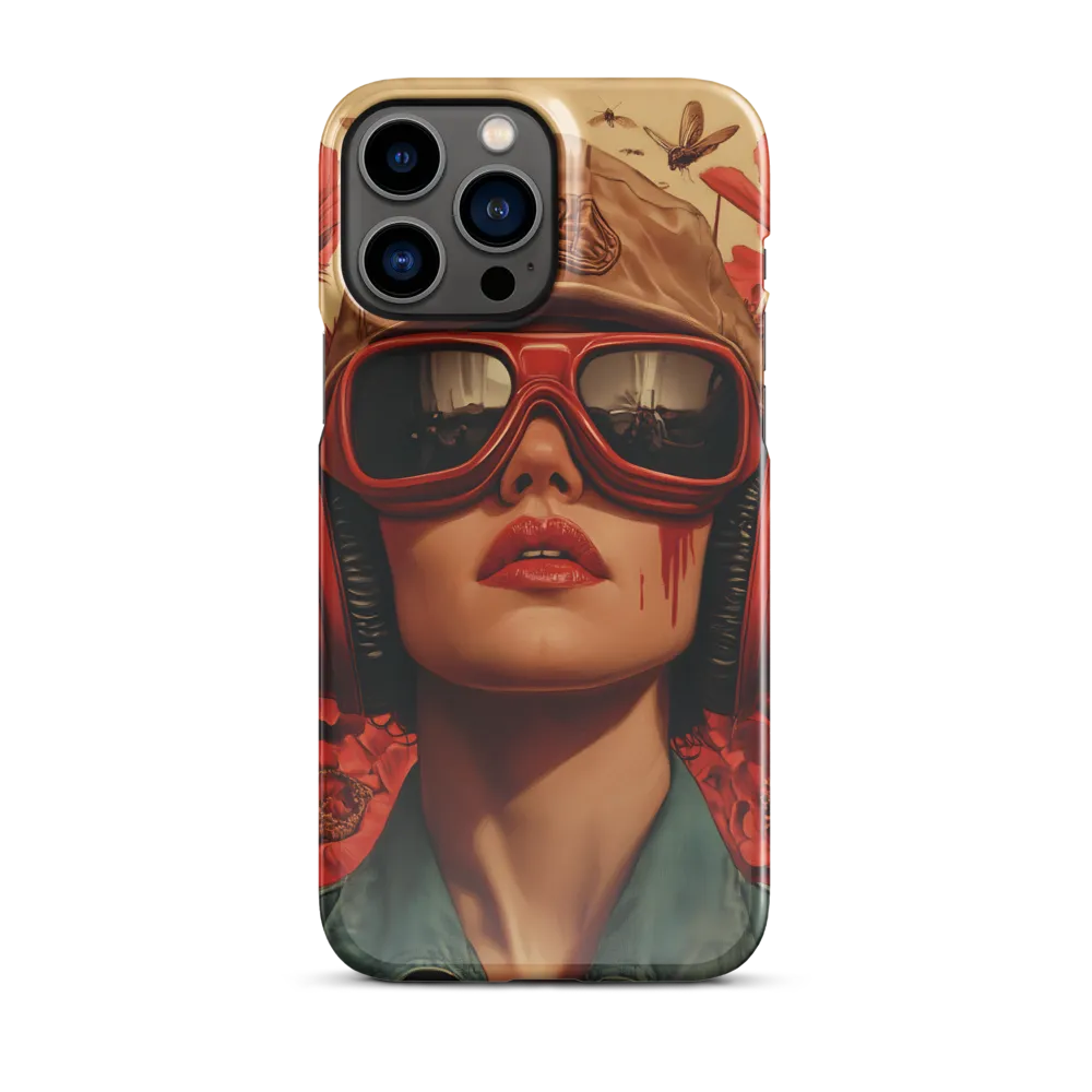 Defiant Portrait in a Floral Realm | Phone Case |  13 Pro Max | Snap Case | Glossy