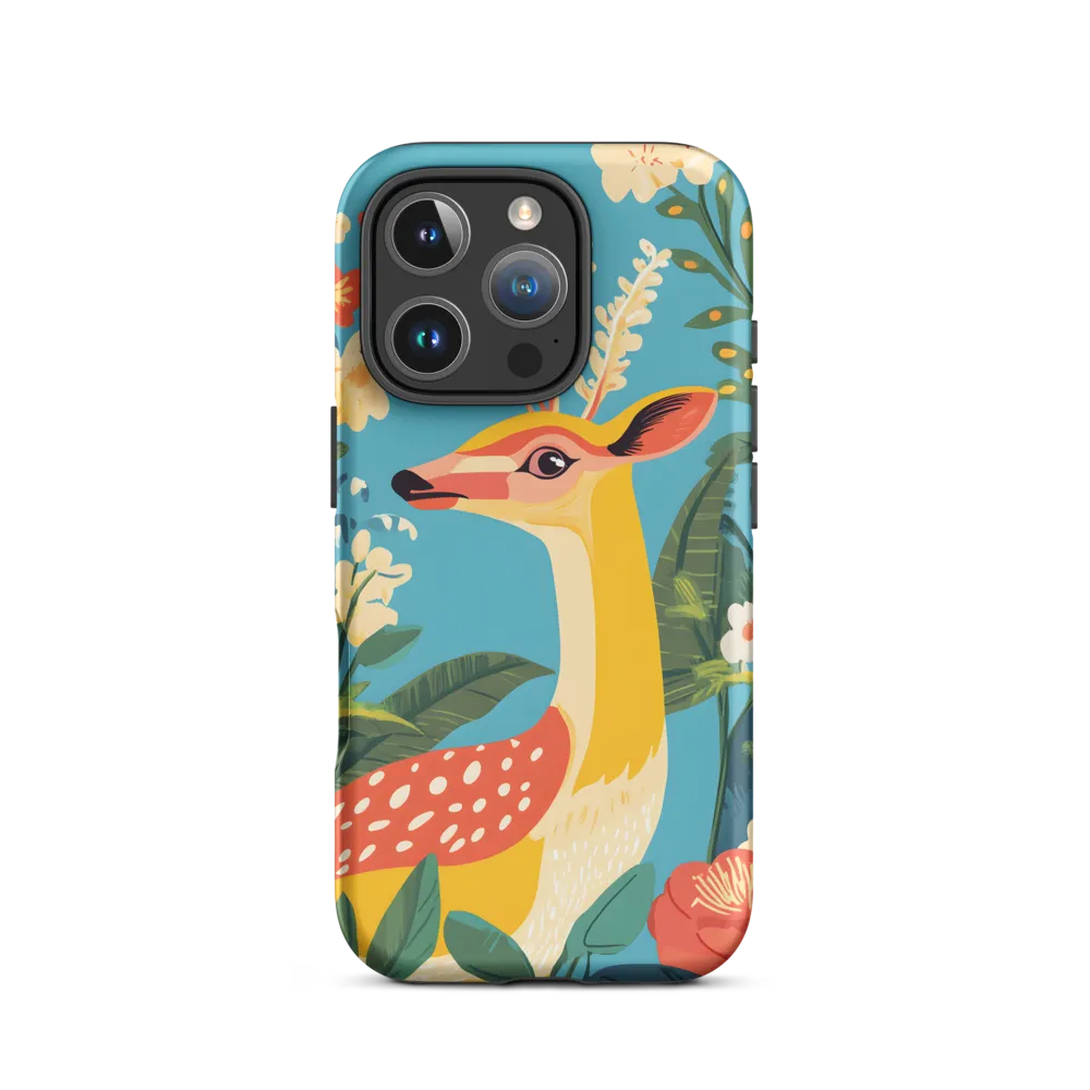 Serene Majesty: A Vibrant Deer Amidst Flora
