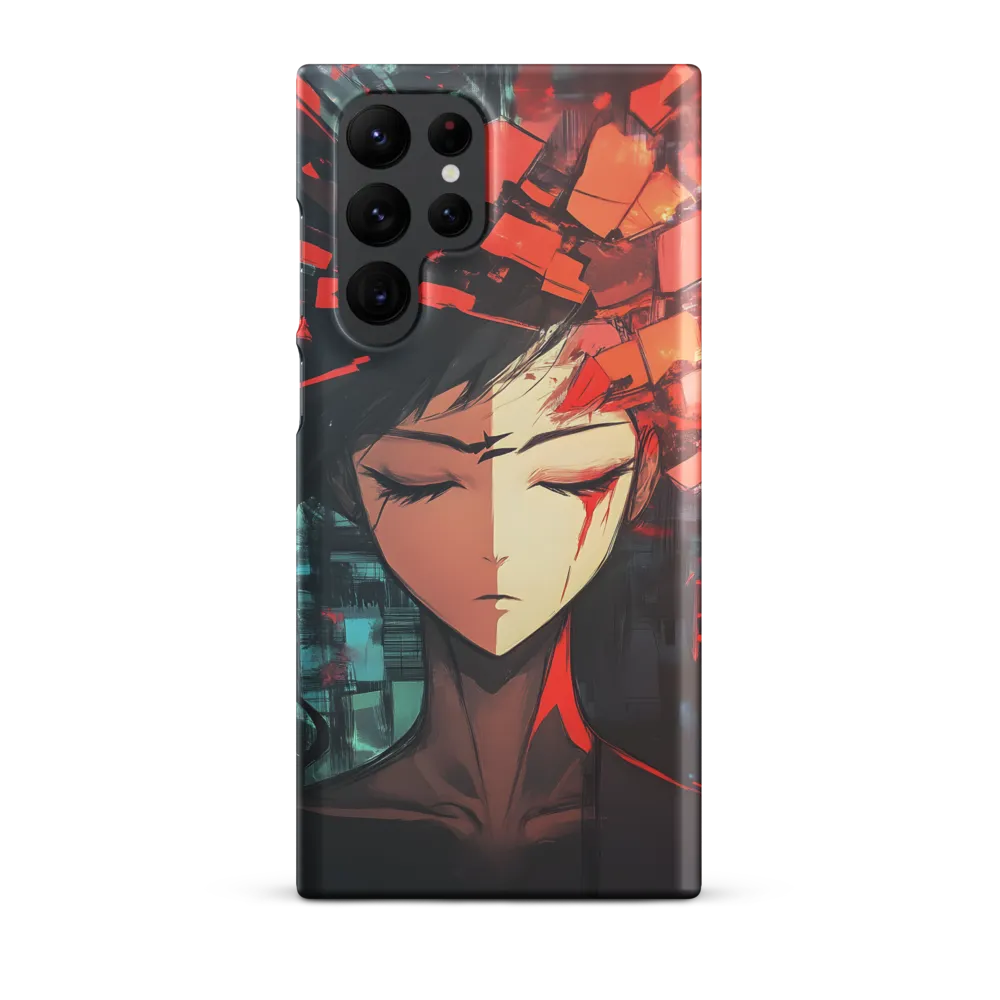 Fragmented Mind: The Silent Struggle | Phone Case |  S22 Ultra | Snap Case | Matte