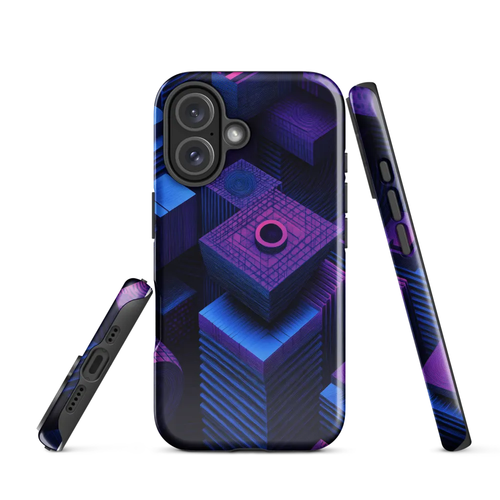 Geometric Dreams in Blue and Purple
