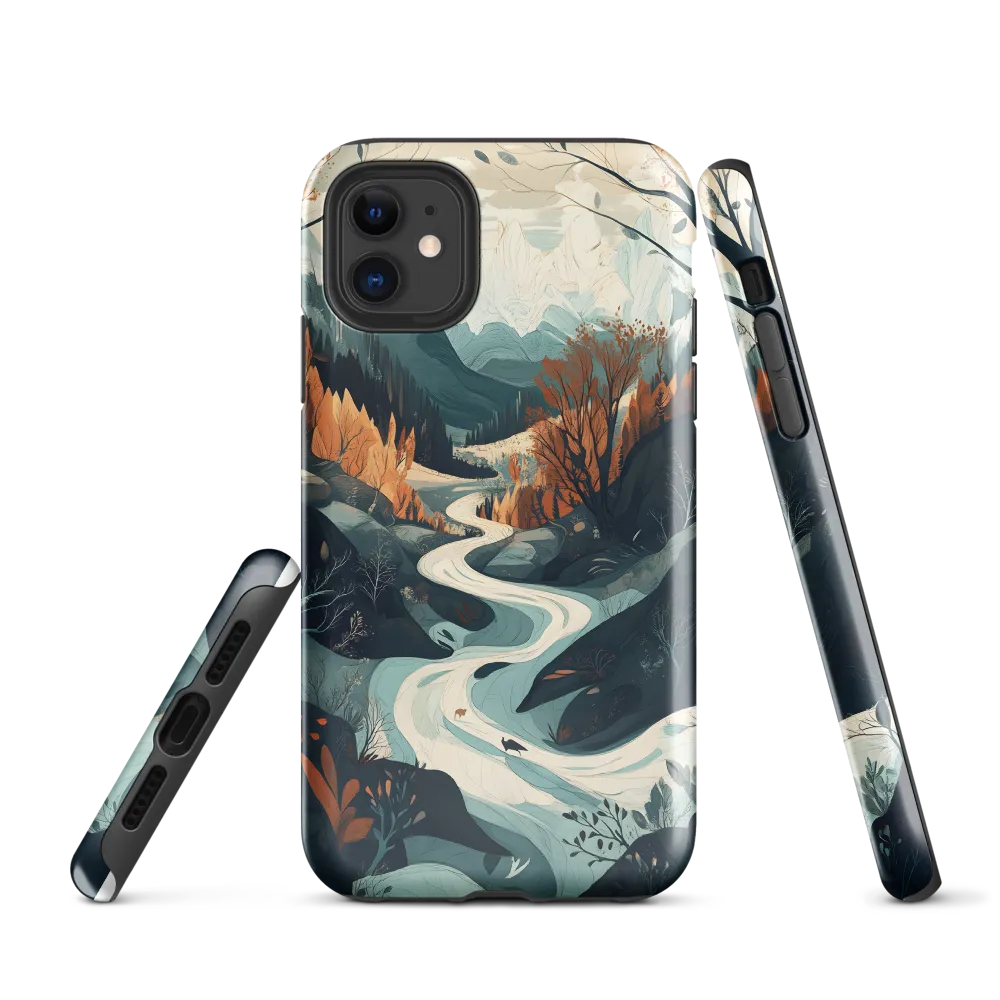 Winding Serenity: A Digital Landscape