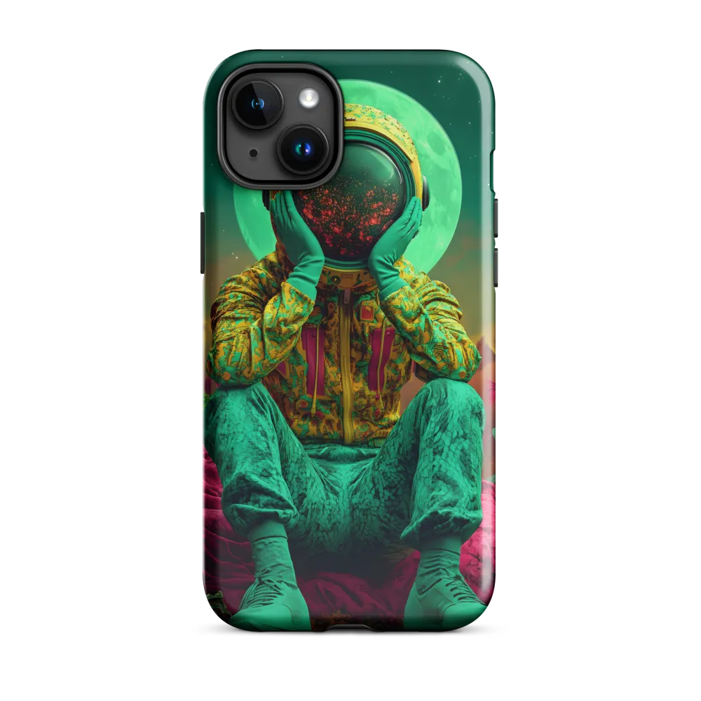 Cosmic Reflection: An Astronaut's Journey | Phone Case |  15 Plus | Tough Case | Glossy