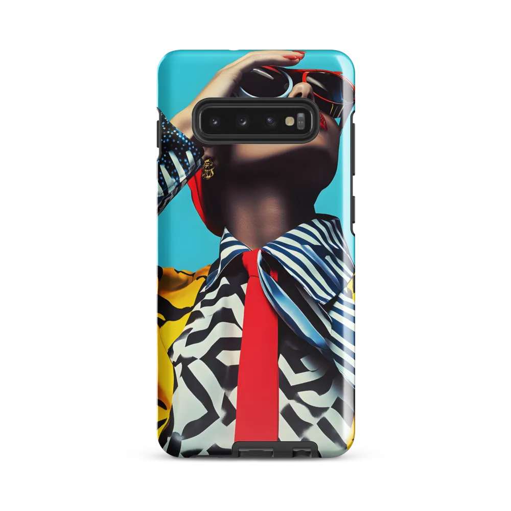 Chic Confidence in Bold Patterns | Phone Case |  S10 Plus | Tough Case | Glossy