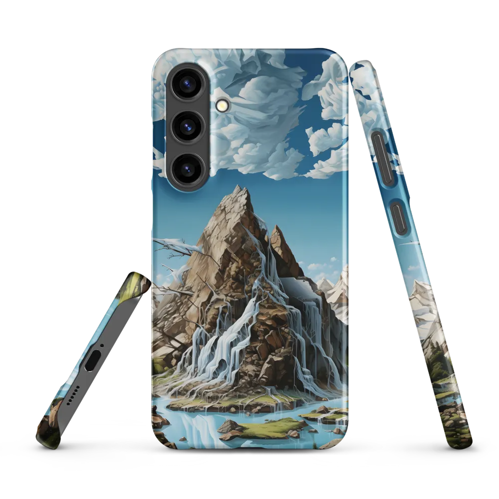 Majestic Cascade: A Mountain Masterpiece | Phone Case |  S24 Plus | Snap Case | Matte