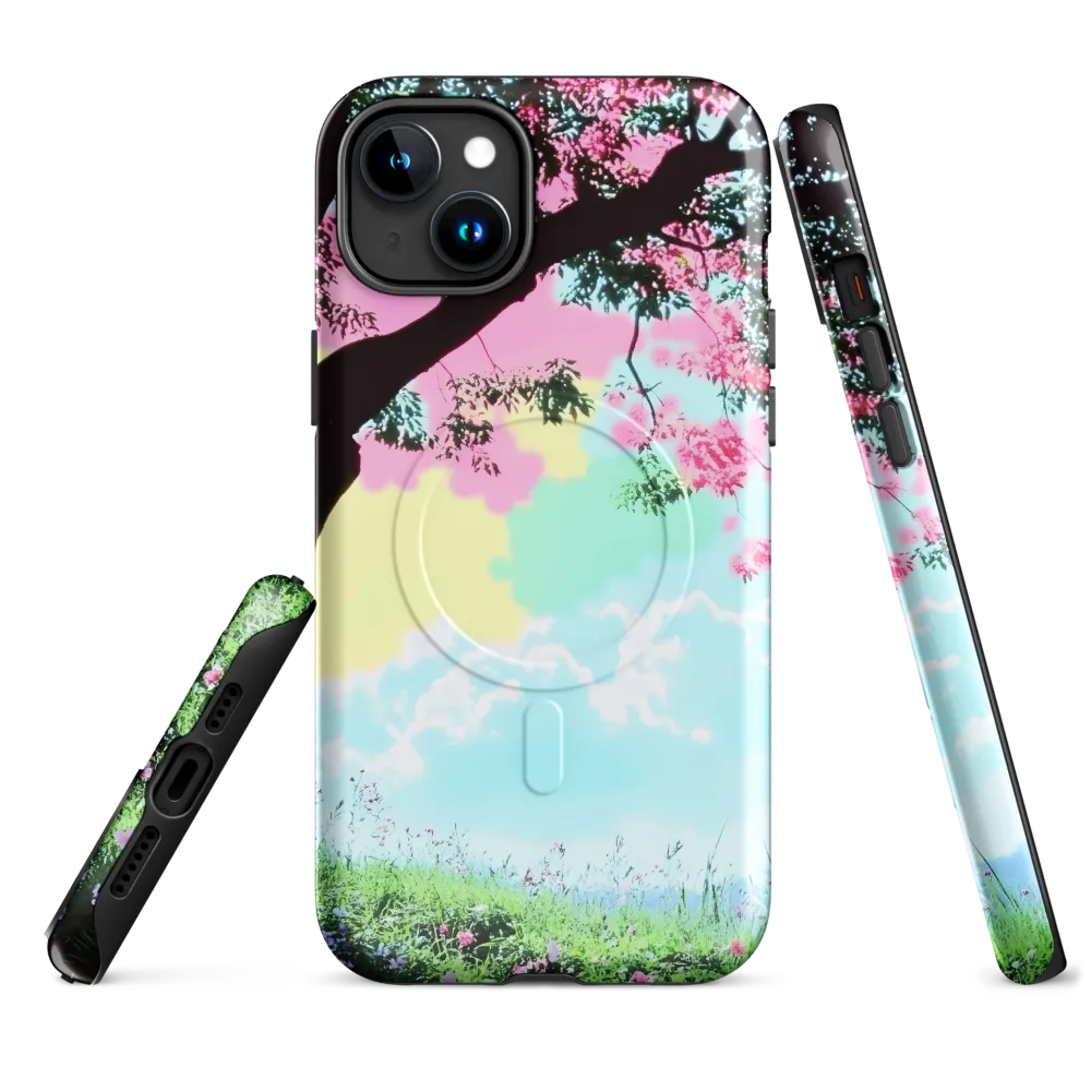 Pastel Dreams: A Surreal Tree Landscape