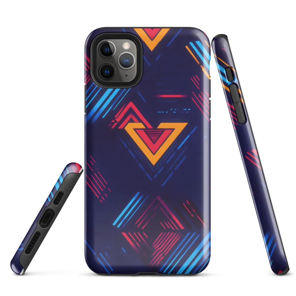 Dynamic Geometric Symphony | Phone Case |  11 Pro Max | Tough Case | Glossy