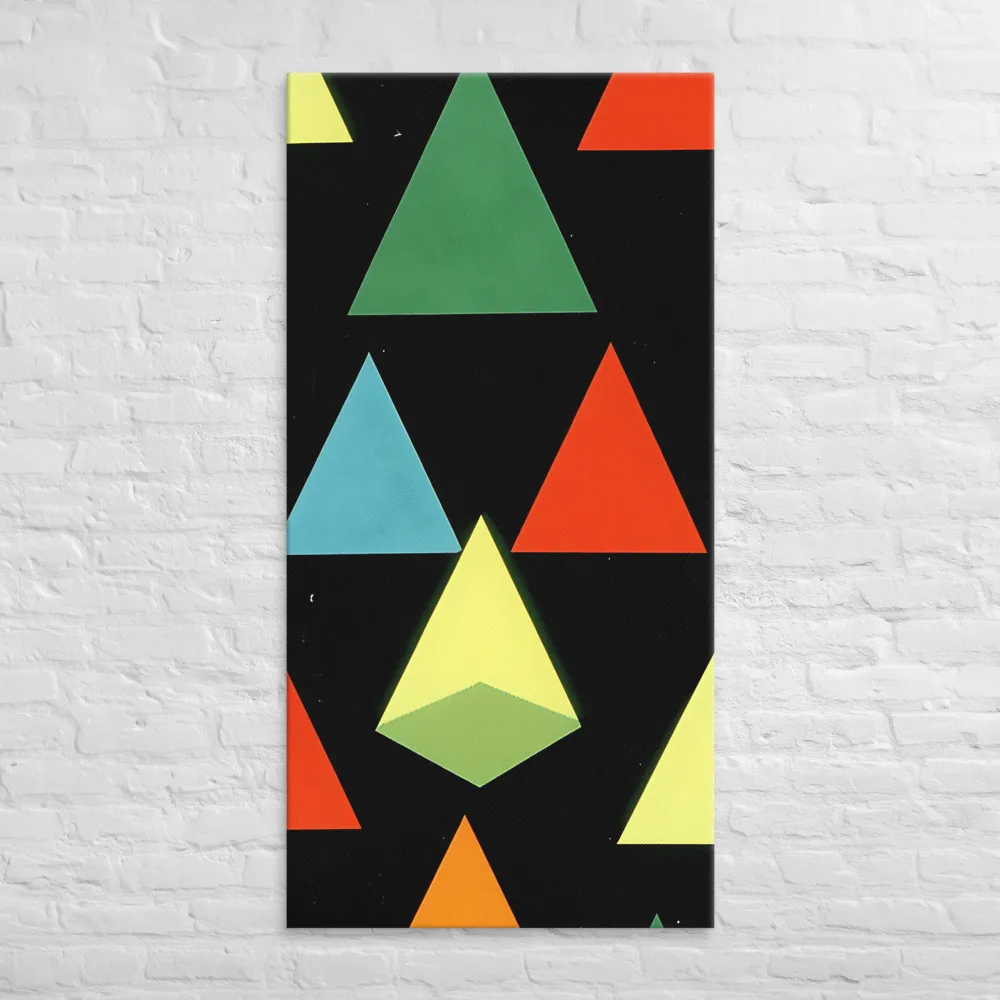 Geometric Harmony in Color | Canvas | 30″×60″