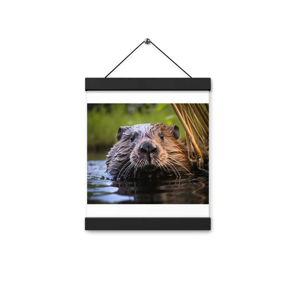 Emergence of the Beaver | Poster With Black Wood Hanger | 8″×10″