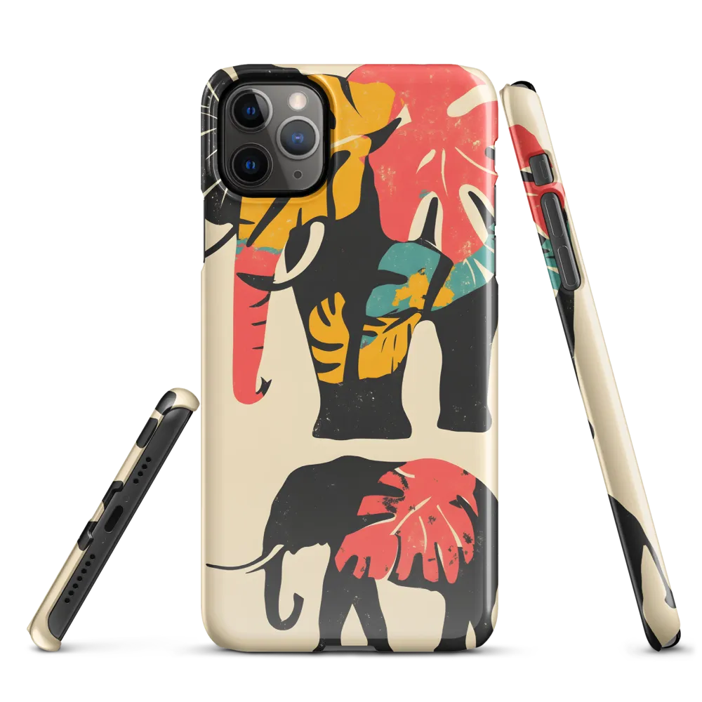 Tropical Elegance: The Elephant's Dance | Phone Case |  11 Pro Max | Snap Case | Glossy