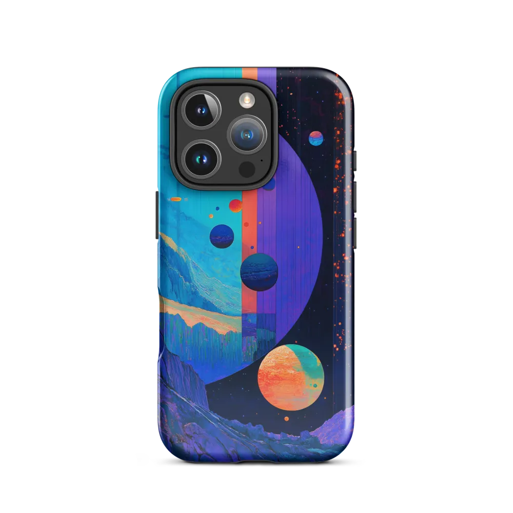 Celestial Harmony: A Surreal Exploration of Space | Phone Case |  16 Pro | Tough Case | Glossy