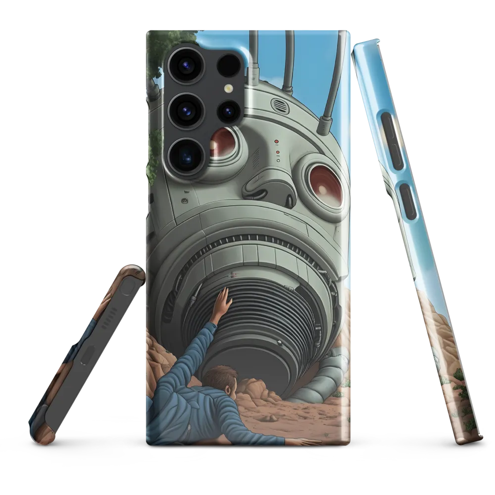 The Descent into Technological Abyss | Phone Case |  S23 Ultra | Snap Case | Glossy
