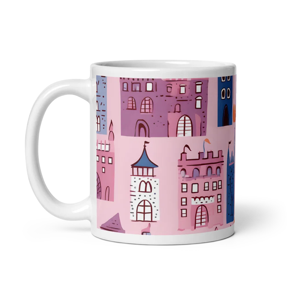 Whimsical Castles: A Playful Tapestry | Mug with White inside | 11 oz