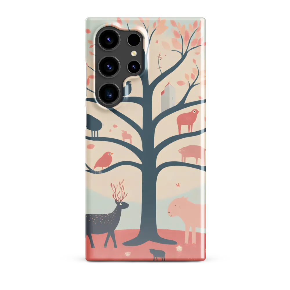 Whimsical Tree with Playful Creatures