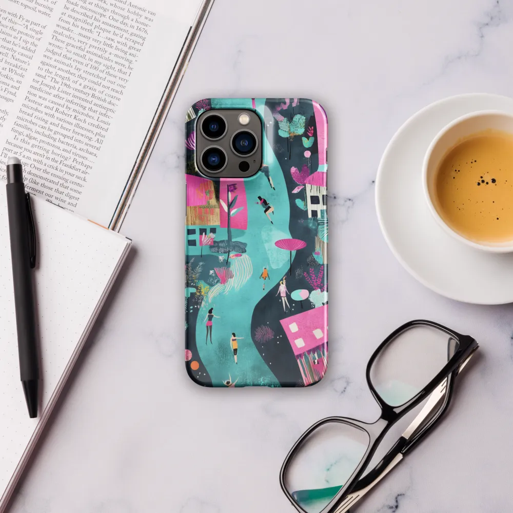 Whimsical Journey Through a Vibrant Landscape | Phone Case |  14 Pro Max | Snap Case | Glossy