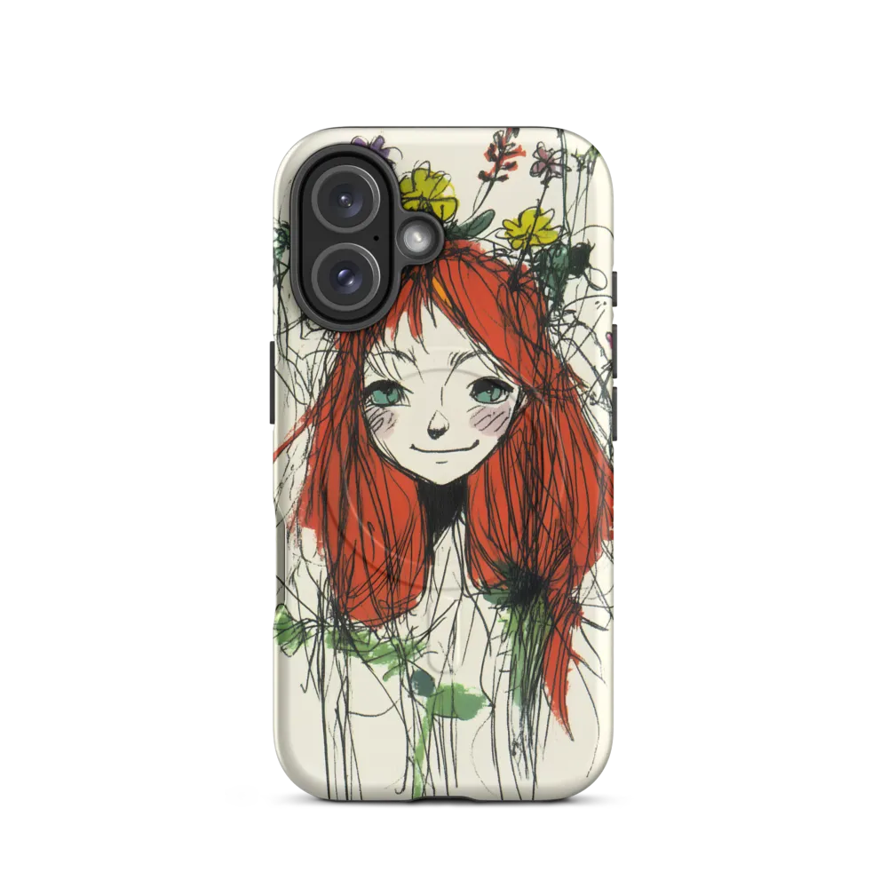 Whimsical Floral Portrait