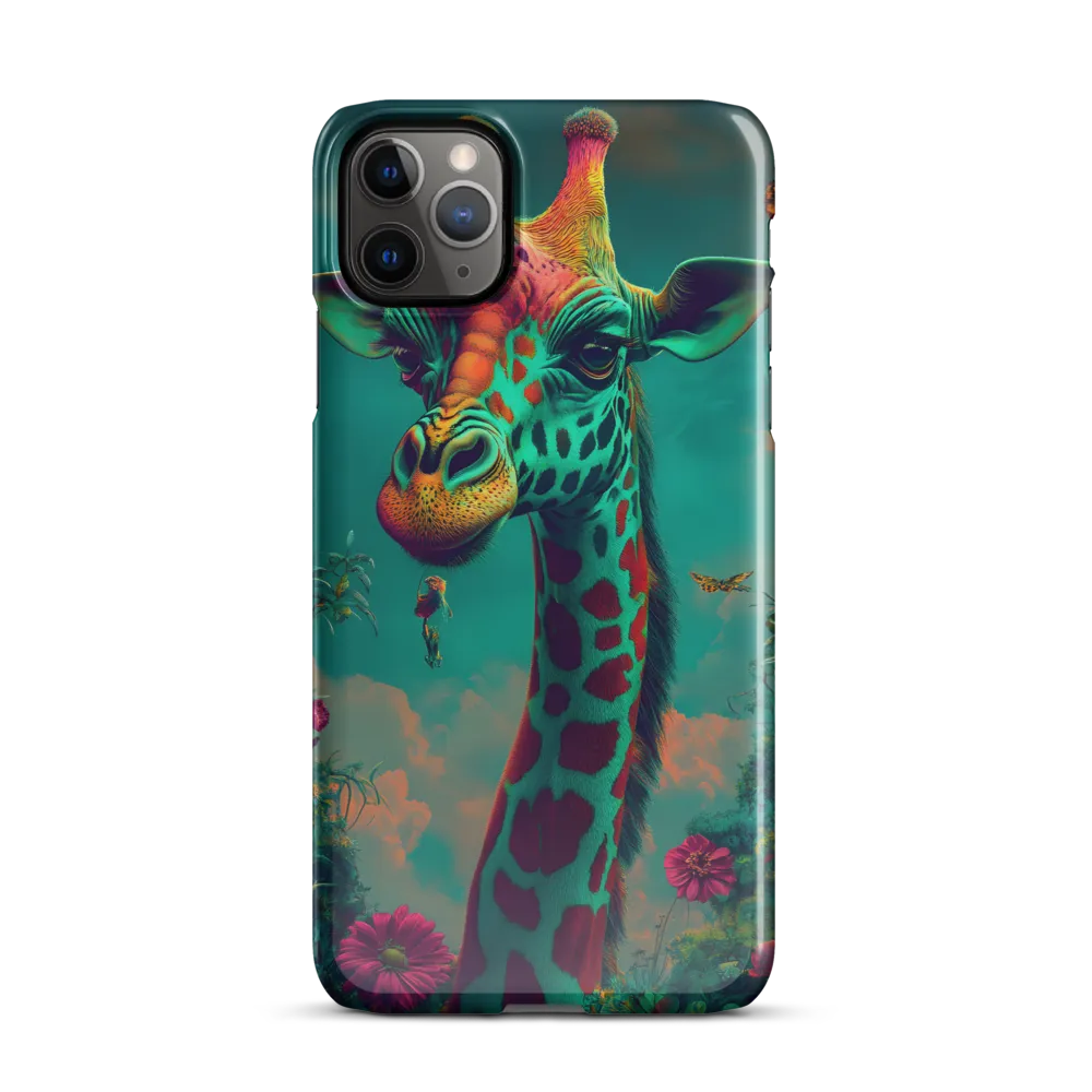 Whimsical Giraffe Among Blossoms | Phone Case |  11 Pro Max | Snap Case | Glossy