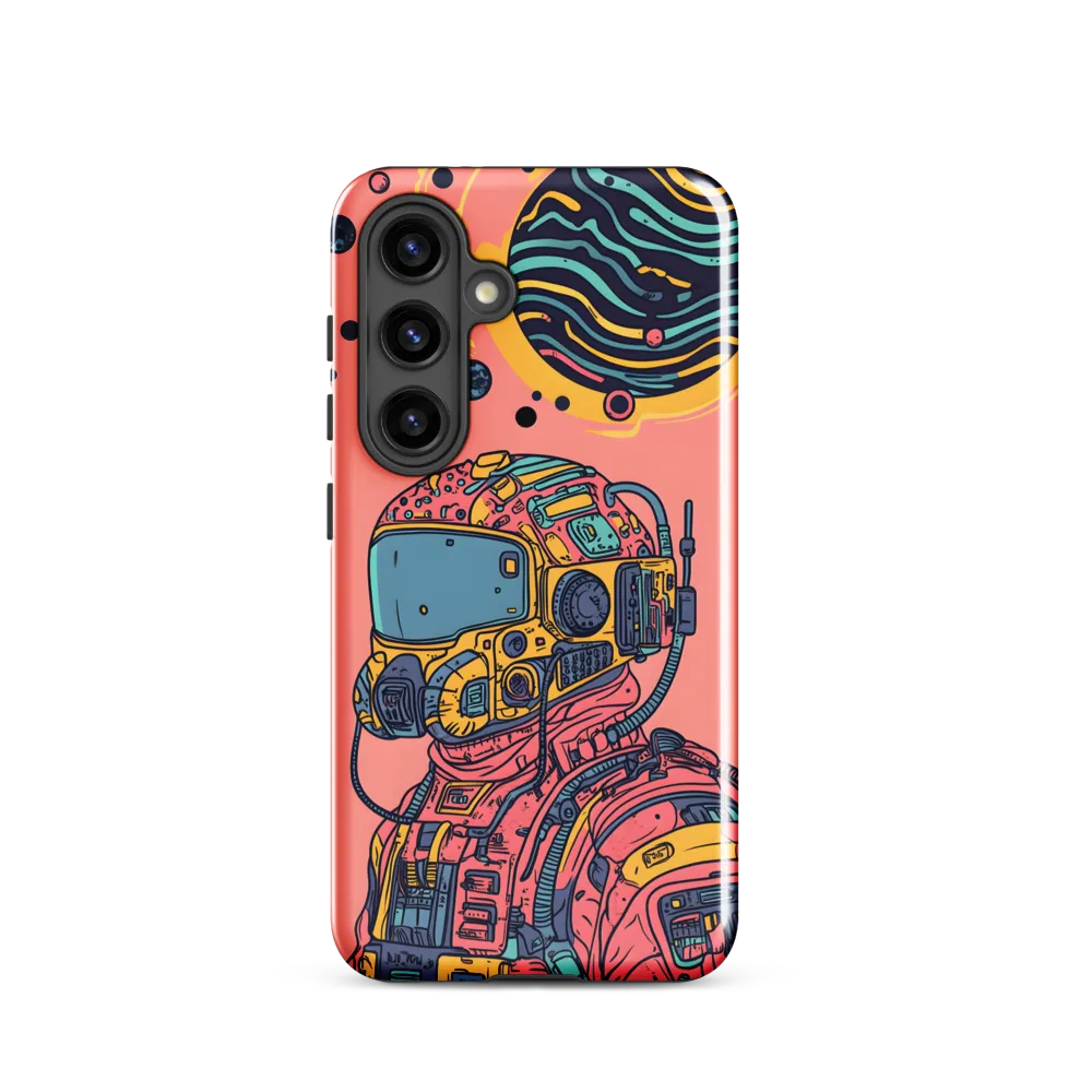 Exploration Beyond: A Digital Astronaut | Phone Case |  S24 | Tough Case | Glossy