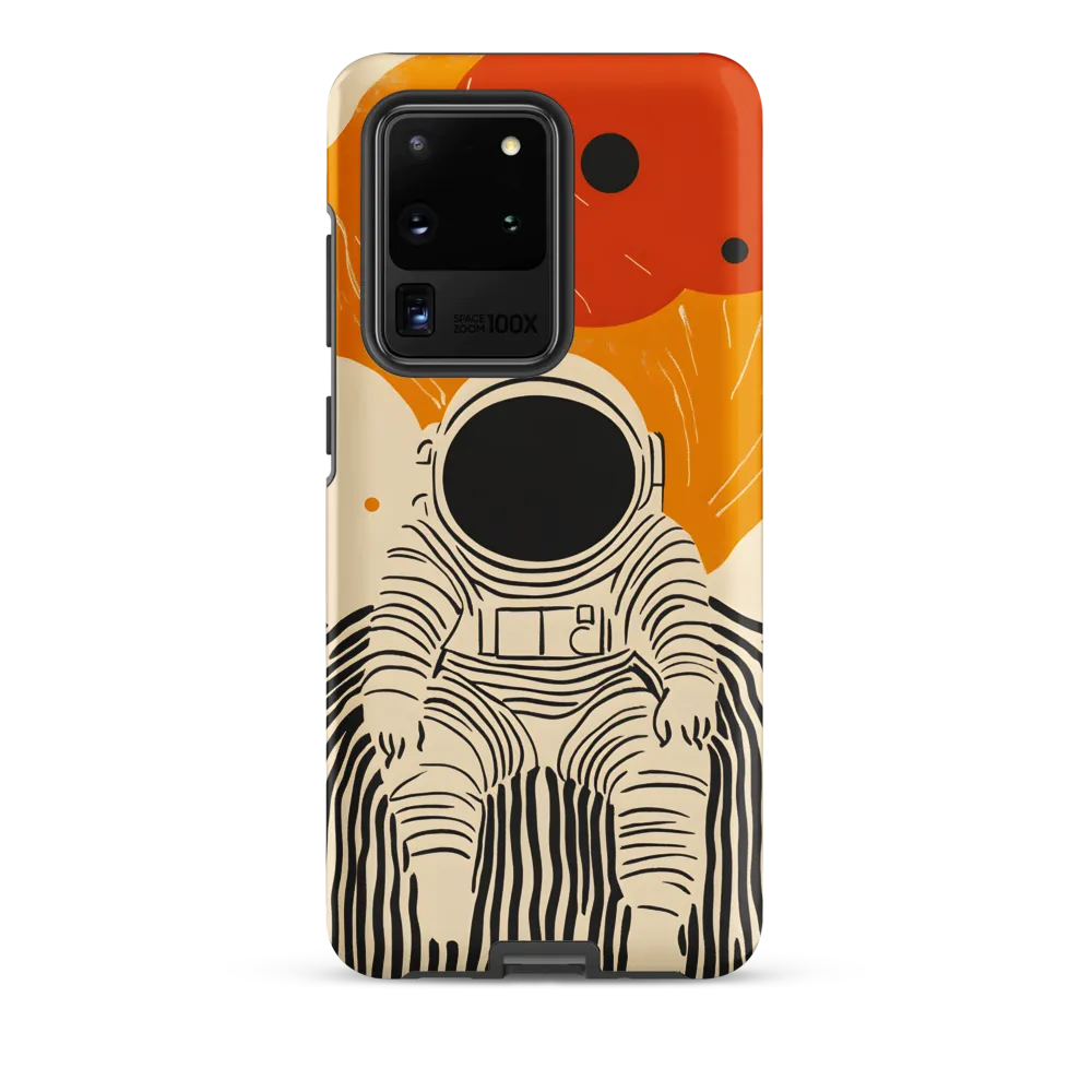 Astronaut in Cosmic Thoughts | Phone Case |  S20 Ultra | Tough Case | Matte