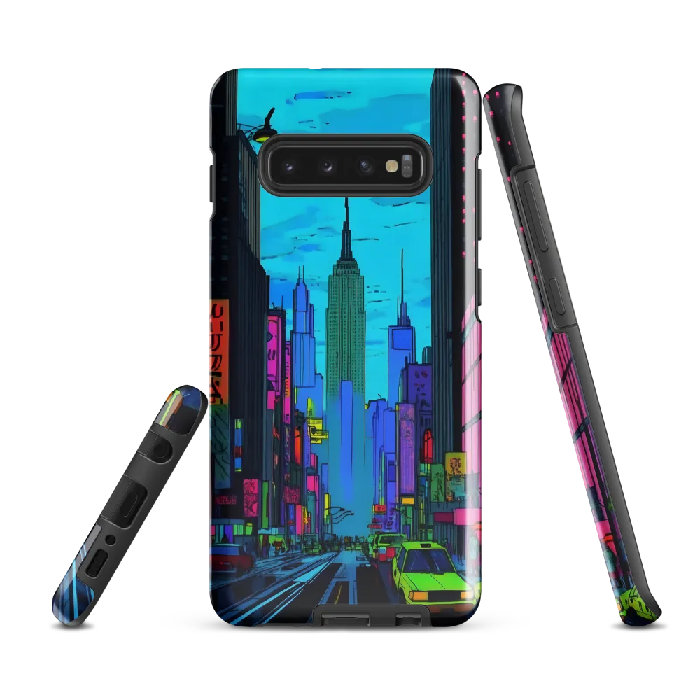 Neon Dreams of the City | Phone Case |  S10 Plus | Tough Case | Glossy