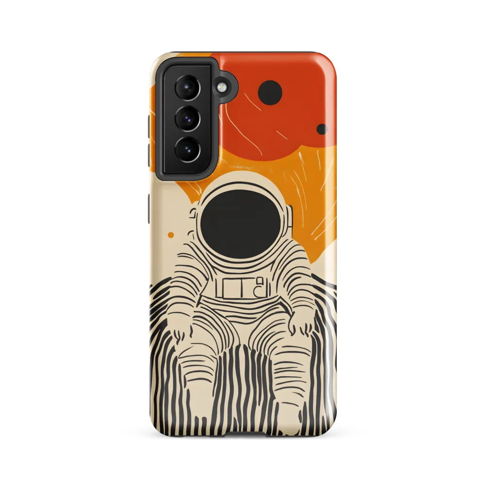 Astronaut in Cosmic Thoughts | Phone Case |  S21 FE | Tough Case | Glossy