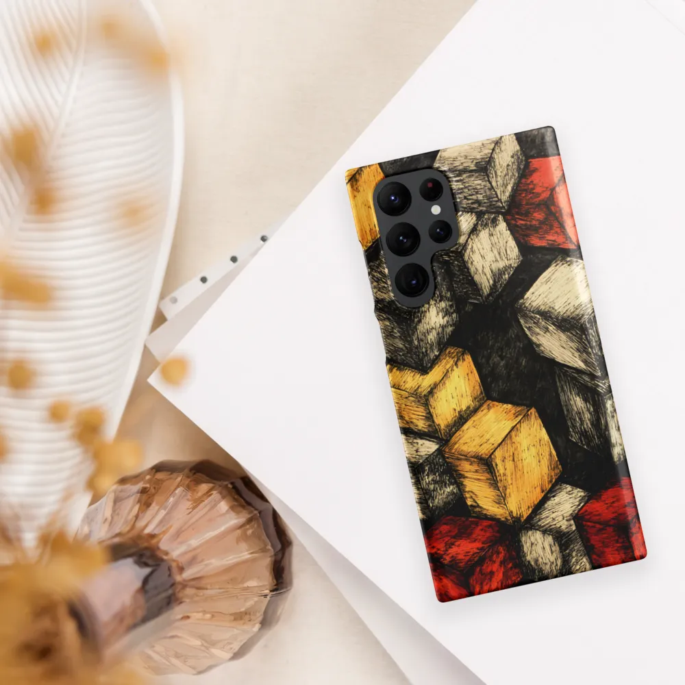 Dynamic Cubes: An Exploration in Color and Form | Phone Case |  S22 Ultra | Snap Case | Matte