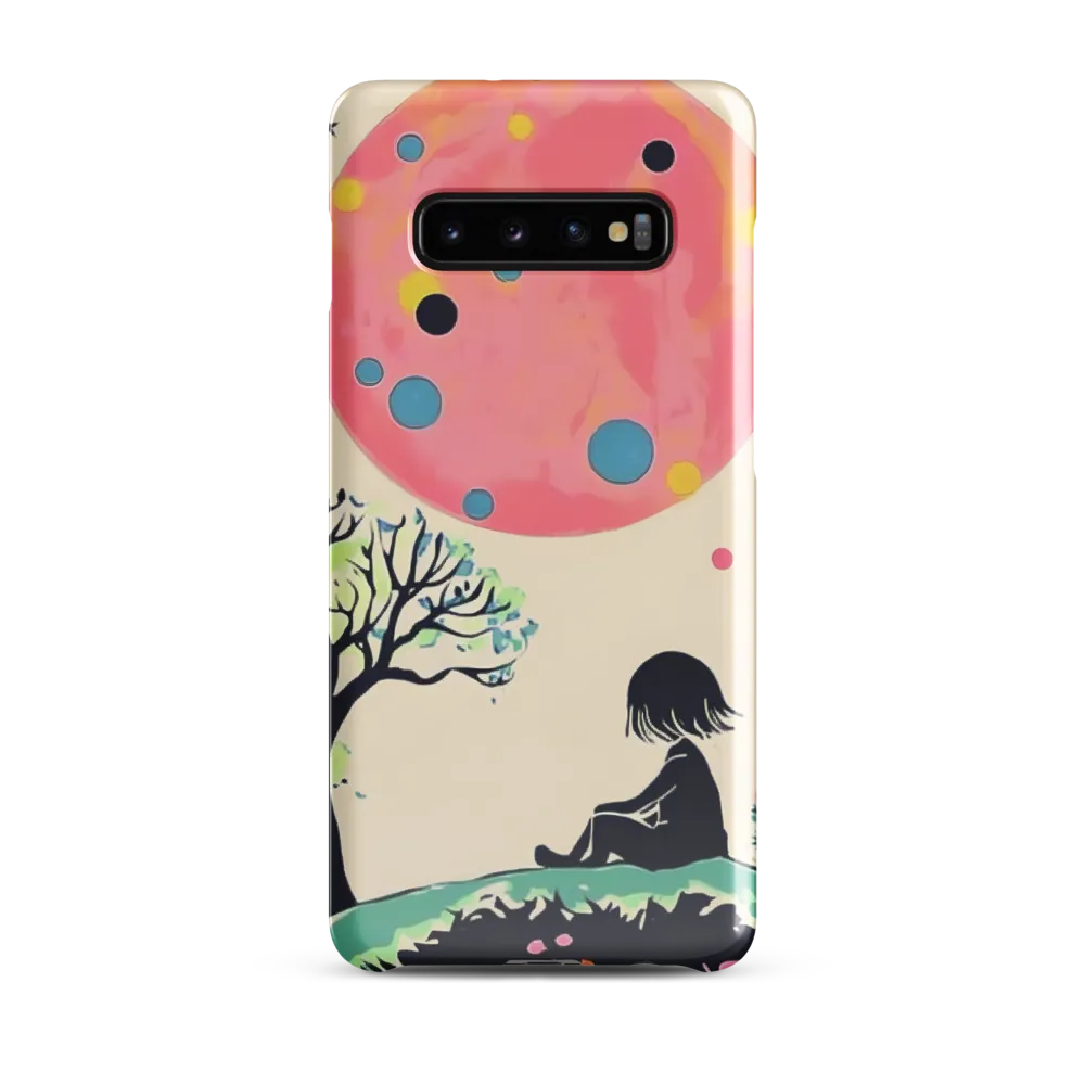 Gazing at the Pink Moon | Phone Case |  S10 Plus | Snap Case | Glossy